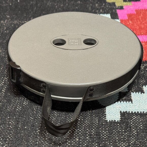 Mini Max Portable Collapsible Telescoping Stool with Handle, Grey/Black - Picture 4 of 16